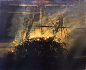 Napoleonkrigen: eliminering av korvetten "La Chevrette av John Christian Schetky