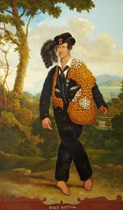 Porträtt av Billy Button, the Singing Minstrel, ca 1830 (olja på duk)