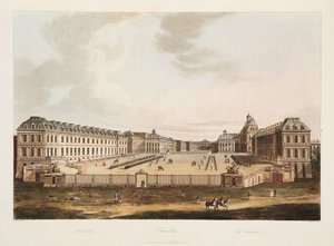 Entrén, illustration från Versailles, Paris och Saint Denis, pub. 1805 (akvatint)
