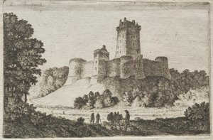 Borthwick Castle från öst