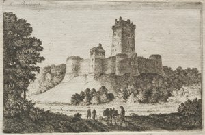 Borthwick Castle från öst.