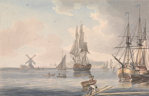 Deptford Dockyard, Kent av John Cleveley the Younger