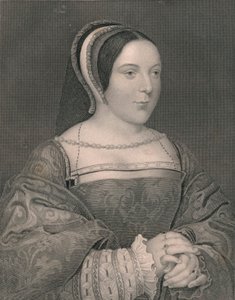 Margaret Tudor. Drottning av Skottland, c1525, början av mitten av 1800-talet.
