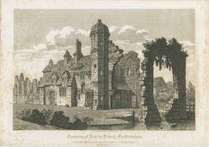 Dudley Priory: gravyr, nd [c 1821] av John Coney