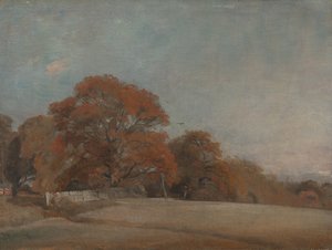 Ett höstlandskap vid Östra Bergholt, mellan 1805 och 1808. av John Constable