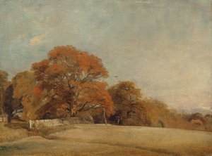 Ett höstlandskap vid Östra Bergholt, c.1805-08