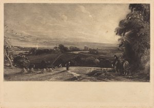 Höstsolnedgång av John Constable
