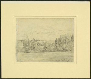 Binfields prästgård och kyrka, Berkshire av John Constable