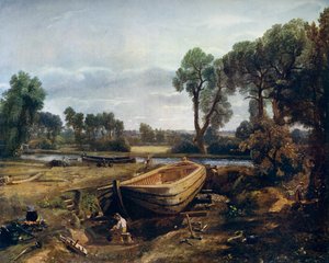 Båtbyggnad nära Flatford Mill, 1815, 1912. av John Constable