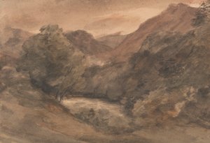 Borrowdale: Evening after a Fine Day, 1 oktober 1806 av John Constable