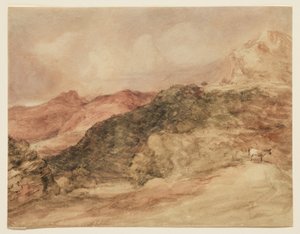 Bow Fell och Langdale Pikes av John Constable