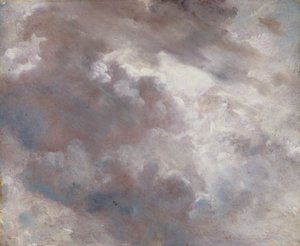Studie av molnet av John Constable