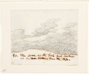 Molnstudie (efter Alexander Cozens "Engravings of Skies"), ca 1822-23 (grafit på papper) av John Constable