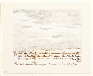 Molnstudie (efter Alexander Cozens "Engravings of Skies"), ca 1822-23 (grafit på papper) av John Constable