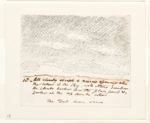 Molnstudie (efter Alexander Cozens "Engravings of Skies"), ca 1822-23 (grafit på papper) av John Constable