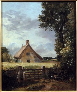 Stuga i ett vetefält. Målning av John Constable (1776-1837) av John Constable