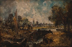 Dedham Lock av John Constable