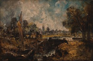 Dedham Lock, 1819 till 1820. av John Constable