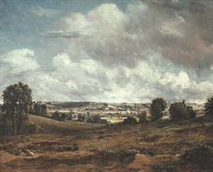 Dedham Vale från East Bergholt (olja på duk) av John Constable