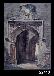 East Bergholt Church: South Archway of the Ruined Tower, 1806 av John Constable