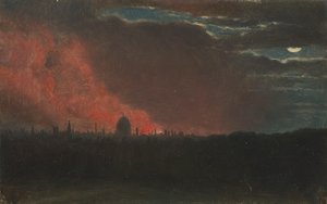 Brand i London, sett från Hampstead av John Constable