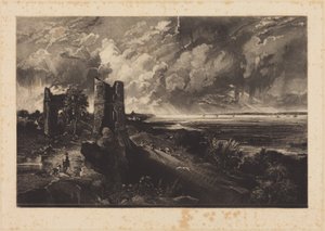 Hadleigh Castle (liten plåt) av John Constable