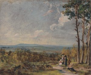 Hampstead Heath med utsikt mot Harrow av John Constable
