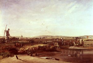 Mistley, Valley of the Stour (olja på duk) av John Constable