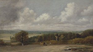 Plöjningsscen i Suffolk av John Constable