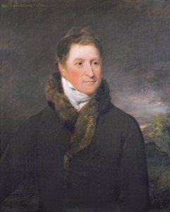 Porträtt av Greswold Lewis (d.1819) från Malvern Hall, Warwickshire