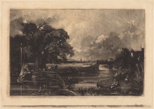 Floden Stour, Suffolk av John Constable
