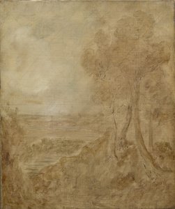 Skiss för "Dedham Vale", c.1827 av John Constable