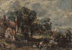 Skiss för "The Haywain" av John Constable