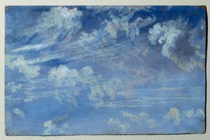 Studie av Cirrus. Målning av John Constable (1776-1837) av John Constable