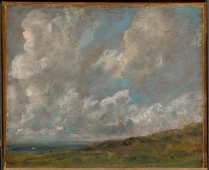Molnstudie över ett landskap av John Constable