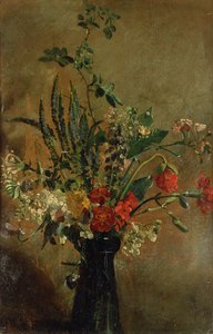 Studie av blommor i ett hyacintglas, 1814 av John Constable