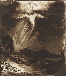 Studie av Jacobs dröm, efter Aert de Gelder av John Constable