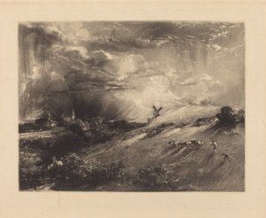 Sommareftermiddag efter en regnskur av John Constable