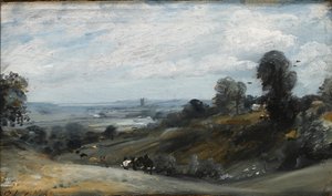 The Vale of Dedham från Langham, 1812 av John Constable