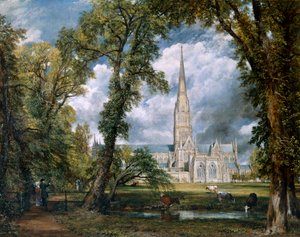 "Utsikt över Salisbury Cathedral från Bishop