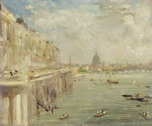 Utsikt över Somerset House Terrace och St. Paul