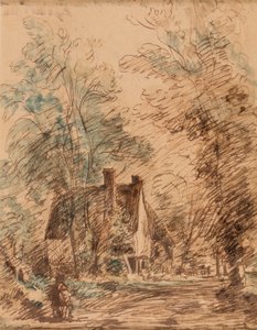 Water Lane, Stratford St Mary av John Constable