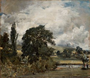 Water Meadows nära Salisbury, 1820-1829 av John Constable