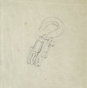 Block and Hook, c.1835-38 (penna på papper) av John Cooke Bourne