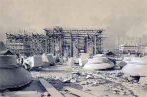 Konstruktion av Euston Arch, oktober 1837 (penna & bläck och tvätt på papper)