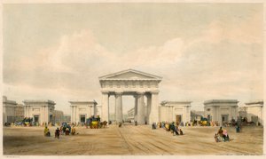 Entréportik till Euston Grove Station, London