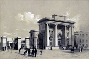 Ingång till Birmingham Station, september 1838 (penna & bläck och tvätt på papper)