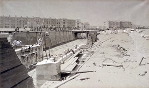 Hampstead Road Bridge, från Camden-sidan, 11 augusti 1836 (penna & bläck och tvätt på papper)