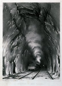 Interiör av Box Tunnel, 1846 av John Cooke Bourne