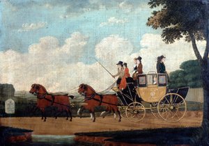 The Royal Mail Coach, Chelmsford till London, 1799.